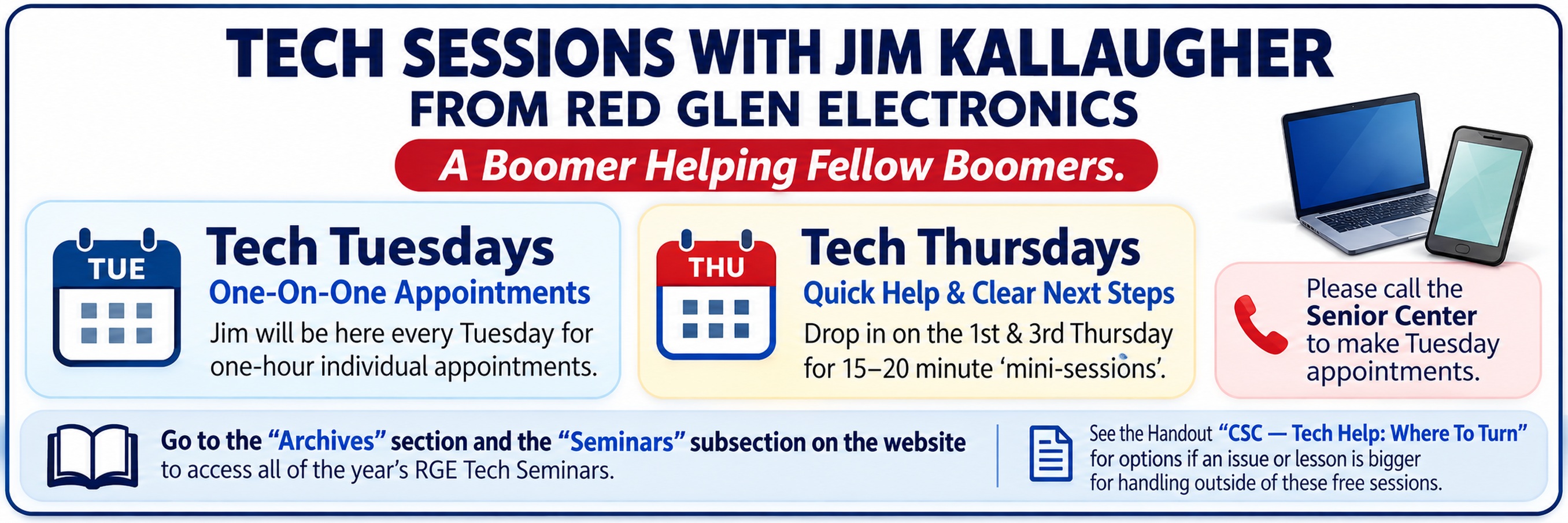 Tech Tuesdays at the Cromwell Senior Center