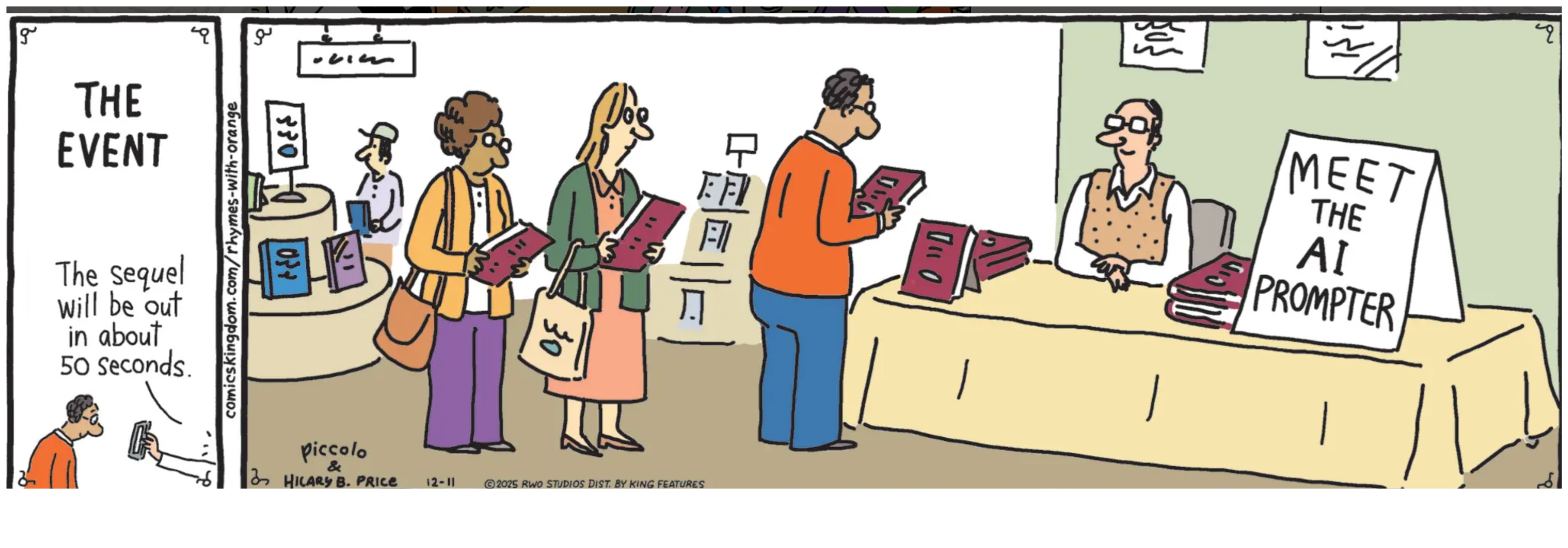 Rhymes With Orange comic about an AI prompter